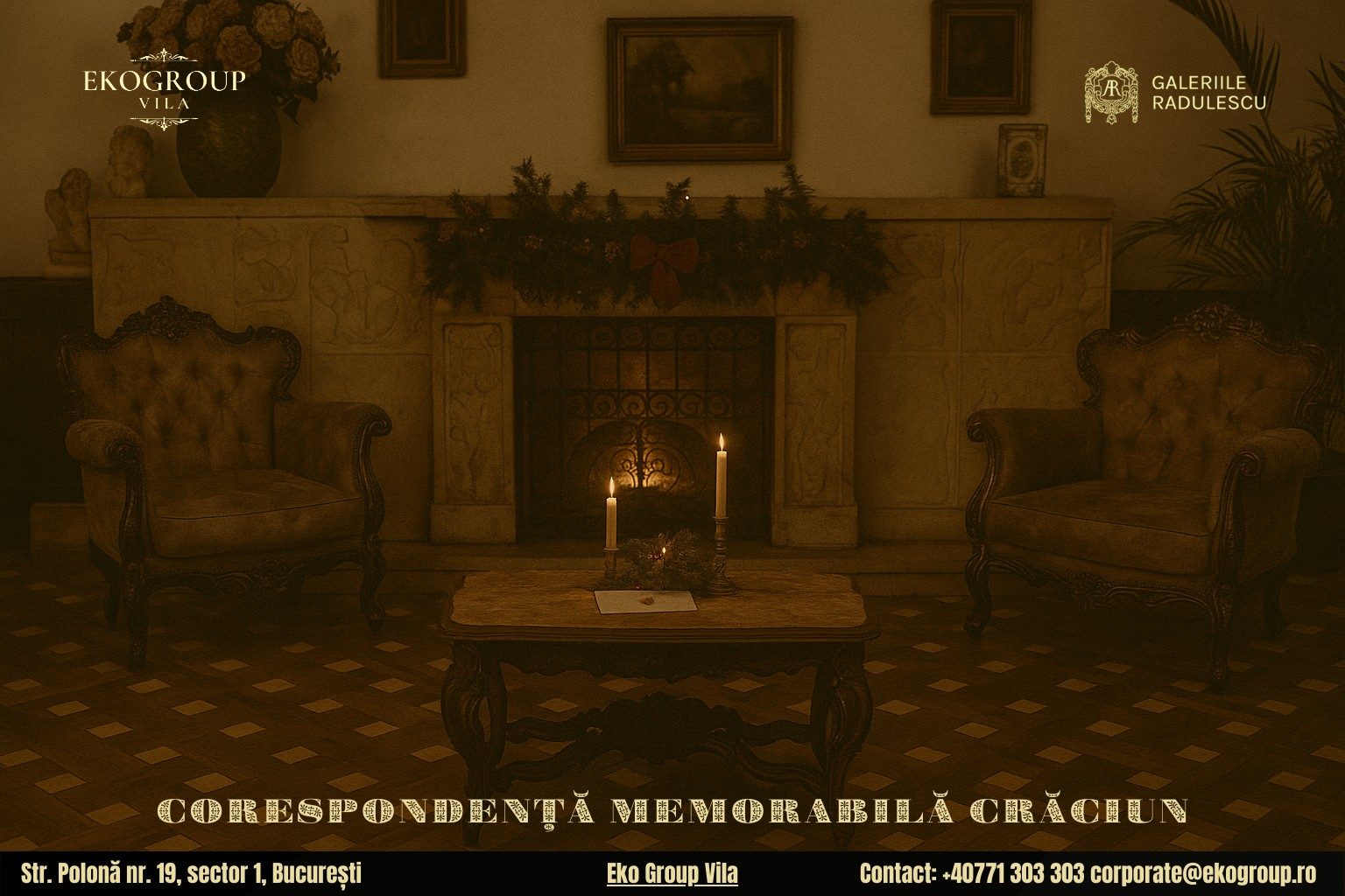 Scrisoare de Crăciun în epoca interbelică: farmecul unui Crăciun al anilor ’30 la Eko Group Vila